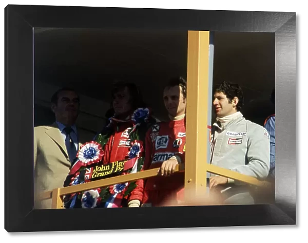 Niki Lauda Jody Schector and James Hunt 1976 Motor Racing British Grand Prix