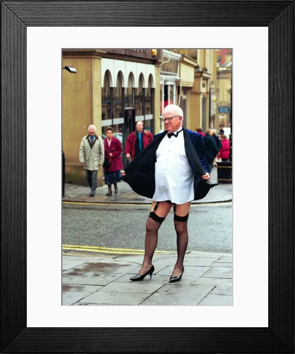 Framed Print : Actor Ken Morley who is appearing in The Rocky Horror Show at the Theatre Royal