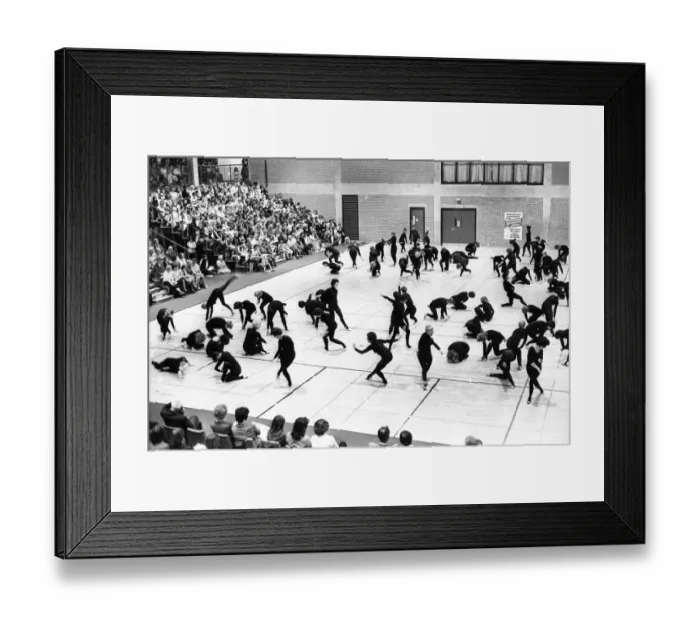 Framed Print : Evening Chronicle & North East Fit Association Panorama of Movement & Dance at Eldon