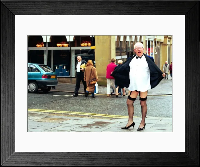 Framed Print : Actor Ken Morley who is appearing in The Rocky Horror Show at the Theatre Royal