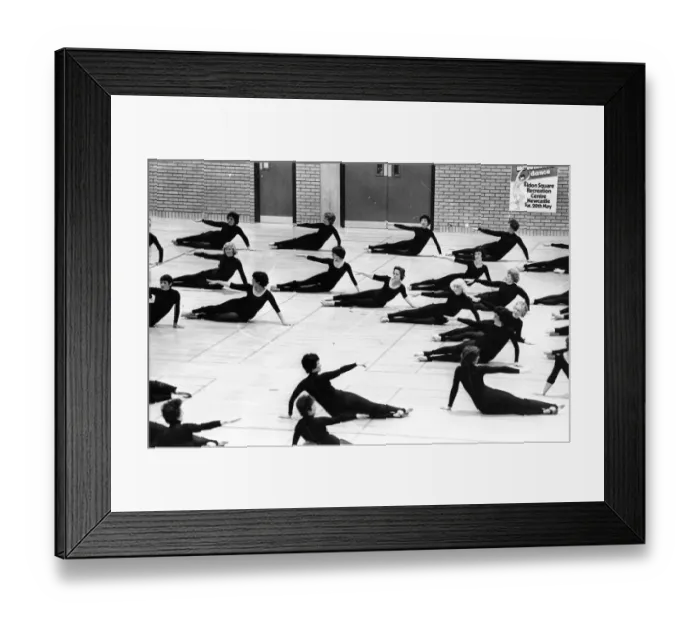 Framed Print : Evening Chronicle & North East Fit Association Panorama of Movement & Dance at Eldon Framed Print : Evening Chronicle & North East Fit Association Panorama of Movement & Dance at Eldon