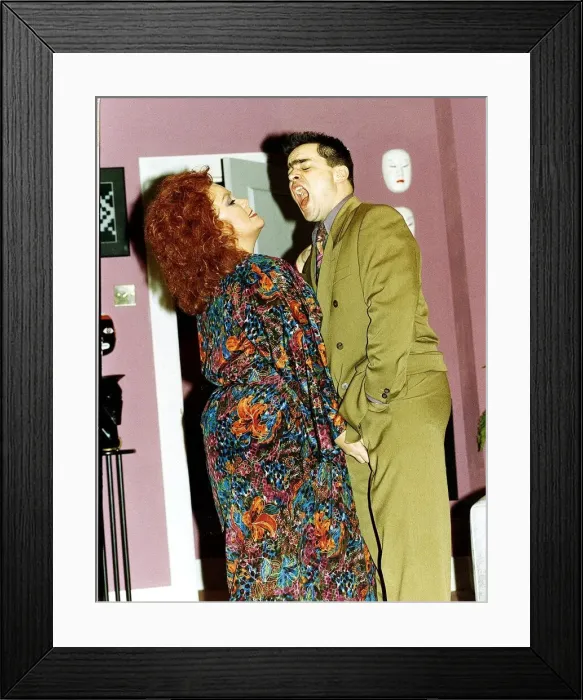 Framed Print : Dawn French with Kevin Allen in play by Ben Elton called Silly Cow Framed Print : Dawn French with Kevin Allen in play by Ben Elton called Silly Cow