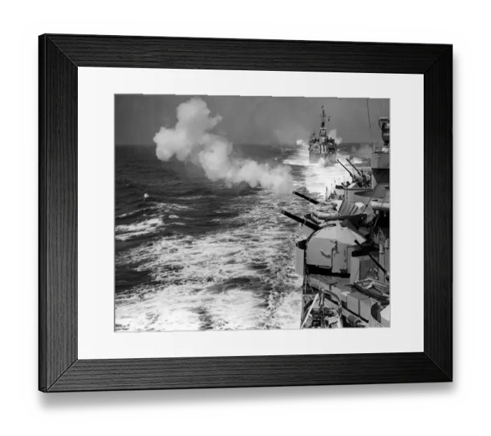 Framed Print : Ships of the Mediterranean fleet led by HMS Glasgow flying the flag of Admiral Earl Framed Print : Ships of the Mediterranean fleet led by HMS Glasgow flying the flag of Admiral Earl