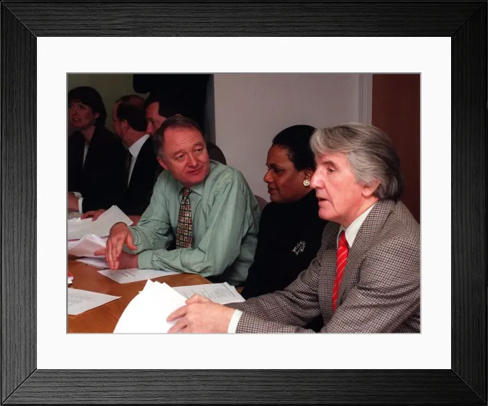 Framed Print : Ken Livingstone with Dennis Skinner and Diane Abbott at the National Executive Committee Framed Print : Ken Livingstone with Dennis Skinner and Diane Abbott at the National Executive Committee