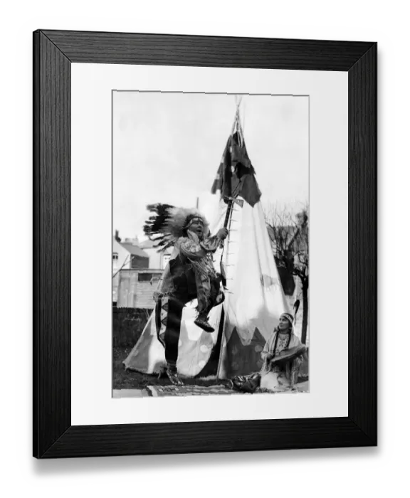 Framed Print : Indians in Sussex Mr Ted Blackmore (Big Chief Works Wonders of Okehurst Road