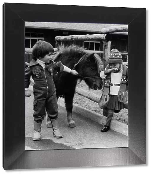 Animals - Children with Horses. October 1978 P000493