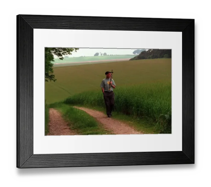 Framed Print : Doug Bower who made fake crop circles 1994