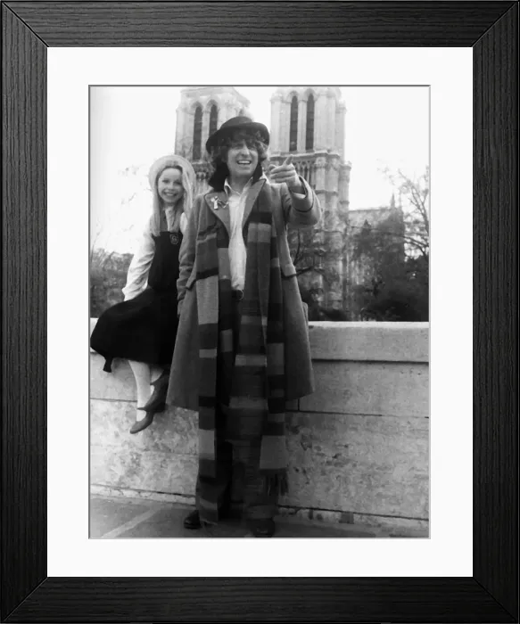 Framed Print : Tom Baker and Lala Ward in Doctor Who 1979 British television programme Science