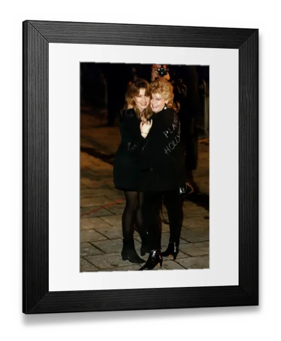 Framed Print : Gloria Hunniford Radio DJ and daughter Caron Keating TV Presenter at the opening of Framed Print : Gloria Hunniford Radio DJ and daughter Caron Keating TV Presenter at the opening of