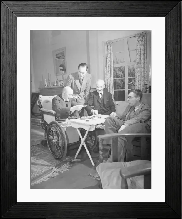 Framed Print : Group Captain Geoffrey Cheshire V. C. and ailing people SP 3 / 2 / 1952 Framed Print : Group Captain Geoffrey Cheshire V. C. and ailing people SP 3 / 2 / 1952