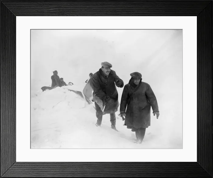 Framed Print : Snow scenes Wensleydale Yorkshire District surveyor C H Pauli Framed Print : Snow scenes Wensleydale Yorkshire District surveyor C H Pauli