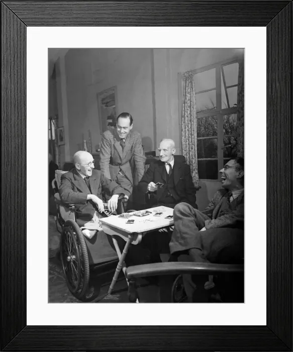 Framed Print : Group Captain Geoffrey Cheshire, V. C. & ailing people SP 3 / 2 / 1952 Framed Print : Group Captain Geoffrey Cheshire, V. C. & ailing people SP 3 / 2 / 1952