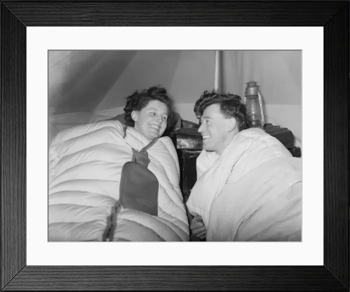 Framed Print : Camping Honeymoon Bill Newton & Dorothea Newton 14 / 4 / 1952 C1869 / 1 Framed Print : Camping Honeymoon Bill Newton & Dorothea Newton 14 / 4 / 1952 C1869 / 1