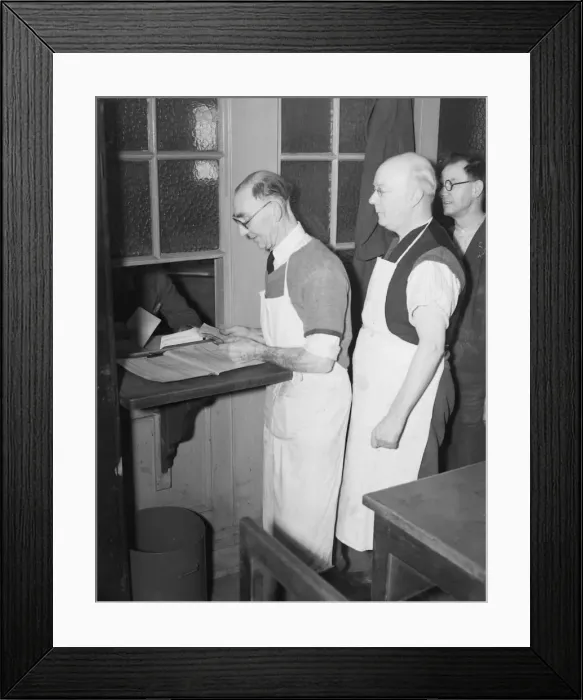 Framed Print : Pay Day 1952 C429