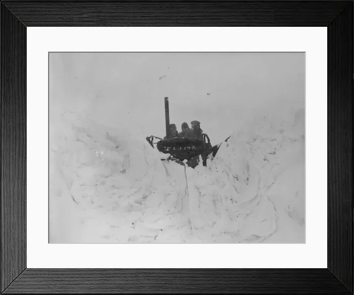Framed Print : Snow scenes Wensleydale Yorkshire Bulldozers battle through snow to reach isolated Framed Print : Snow scenes Wensleydale Yorkshire Bulldozers battle through snow to reach isolated