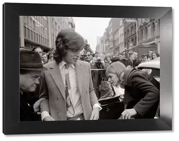 olling Stones: Mick Jagger and Marianne Faithful at Marlborough Street Magistrates Court
