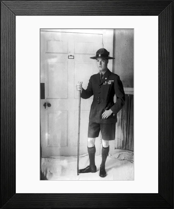 Framed Print : Prince of Wales in Scouts uniform Circa 1924 Framed Print : Prince of Wales in Scouts uniform Circa 1924