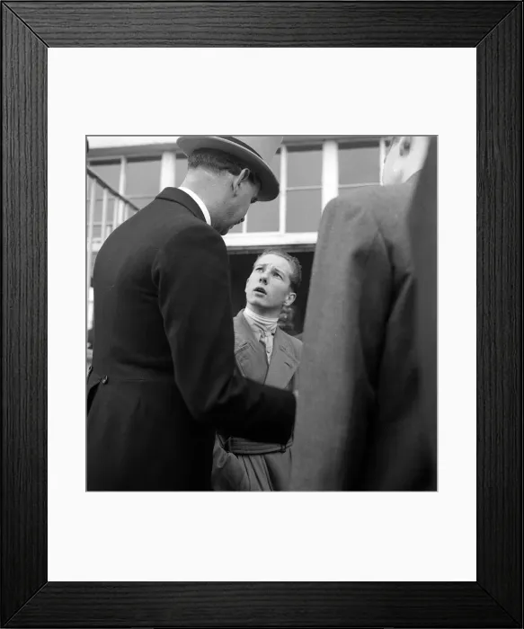 Framed Print : Lester Piggott June 1954 Framed Print : Lester Piggott June 1954