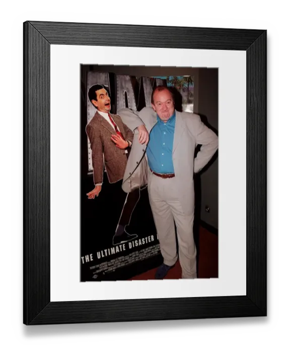 Framed Print : Mel Smith Comedian at premiere of film Mr Bean August 1997 Framed Print : Mel Smith Comedian at premiere of film Mr Bean August 1997