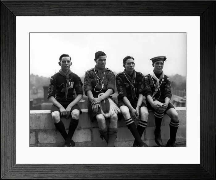 Framed Print : Sir E Shackleton Scouts August 1921 selected for his Antartic expedition