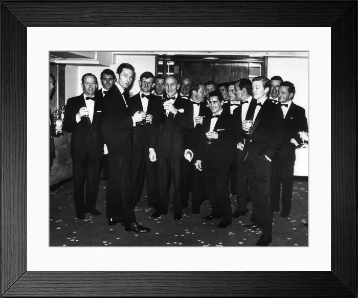 Framed Print : Scobie Breasley the guest of Honour at Jockeys Night out at the Savoy Hotel Framed Print : Scobie Breasley the guest of Honour at Jockeys Night out at the Savoy Hotel