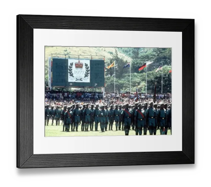  : Visit of Wieen Elizabeth II to Papua New Guinea on her Silver Jibilee tour 23-26 March