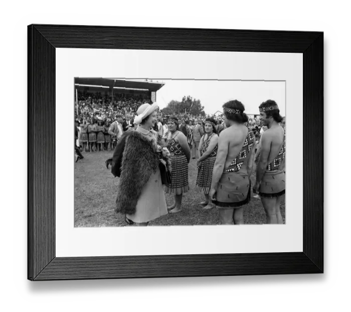 Framed Print : Royal Silver Jubilee Tour of New Zealand 22 February - 7 March 1977