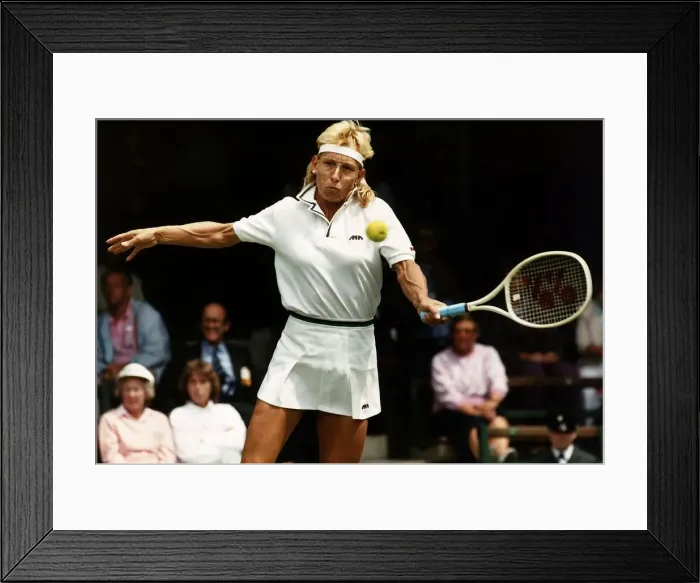 Framed Print : Martina Navratilova Tennis USA June 1989