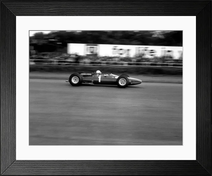 Framed Print : British Grand Prix 1965 Silverstone July 1965 John Surtees sits in his Ferrari Framed Print : British Grand Prix 1965 Silverstone July 1965 John Surtees sits in his Ferrari