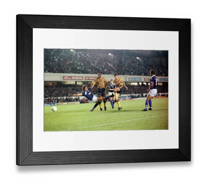 Framed Print : Arsenal v Austria Vienna, September 1991 European Champions League