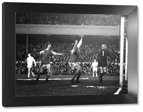 Arsenal v Anderlecht Fairs Cup Final April 1970 John Radford of Arsenal celebrates