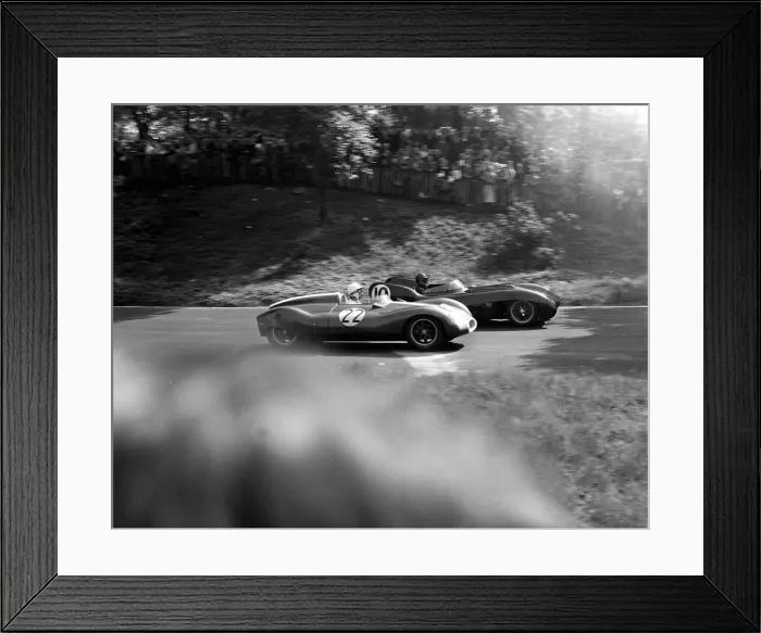 Framed Print : Stirling Moss Formula One Motor Racing Driver at the Crystal Palace race Meeting