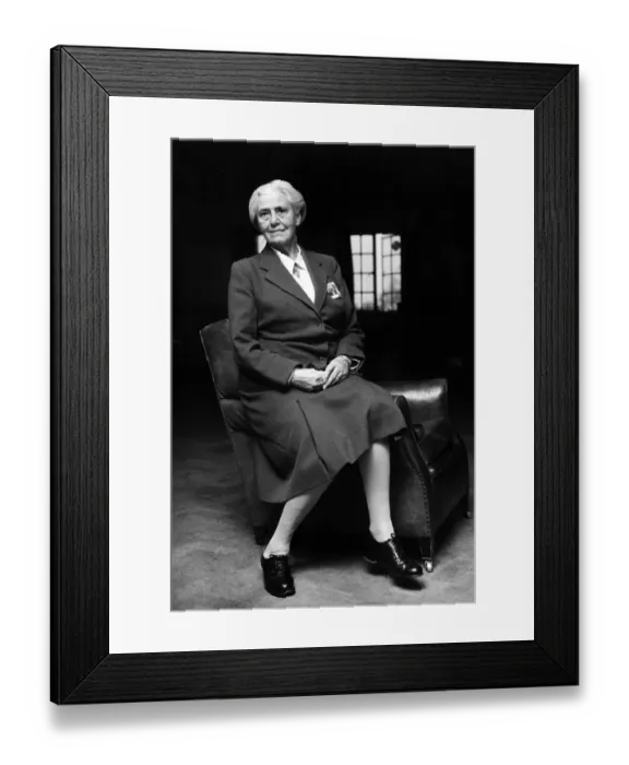 Framed Print : Lady Baden Powell, Chief Commissioner of the Girl Guides, March 1968