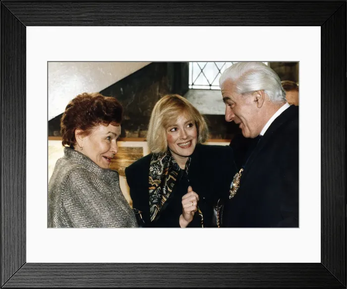 Framed Print : Boris Yeltsins wife Naya Yeltsin Dbase