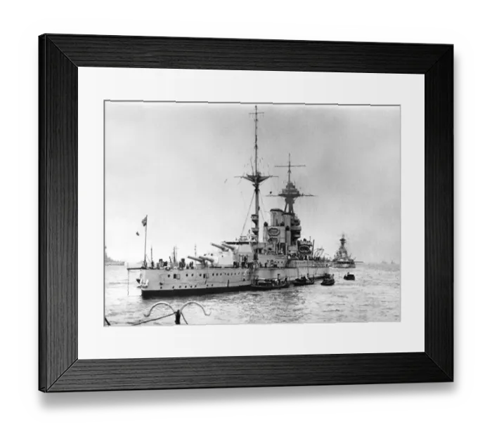 Framed Print : H. M. S. Queen Elizabeth. Circa 1920 Framed Print : H. M. S. Queen Elizabeth. Circa 1920