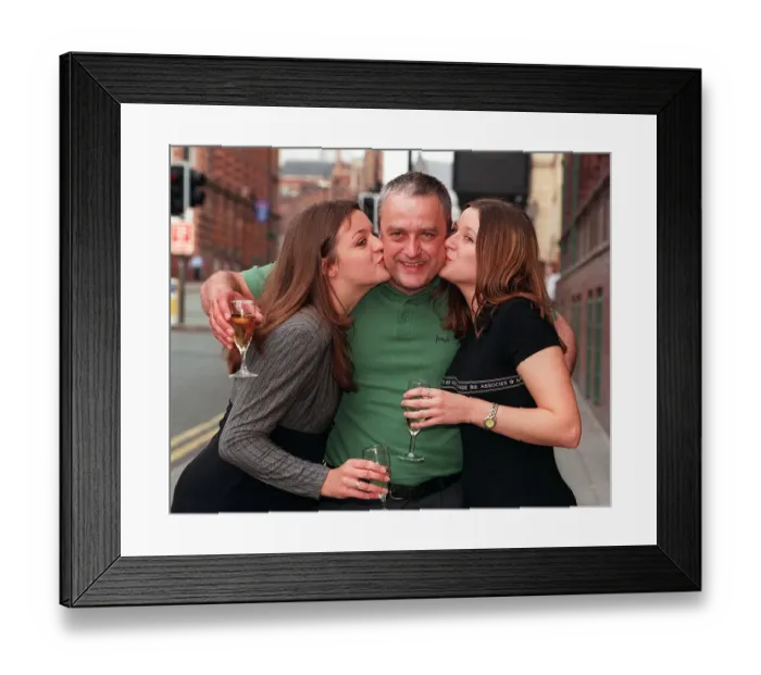 Framed Print : Roy Gibney National Lottery winner who worn seven and a half million pounds celebrates Framed Print : Roy Gibney National Lottery winner who worn seven and a half million pounds celebrates