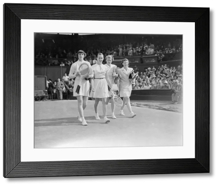 Framed Print : Tennis Wimbledon Womens Double Final. July 1949 Mrs Todd Framed Print : Tennis Wimbledon Womens Double Final. July 1949 Mrs Todd
