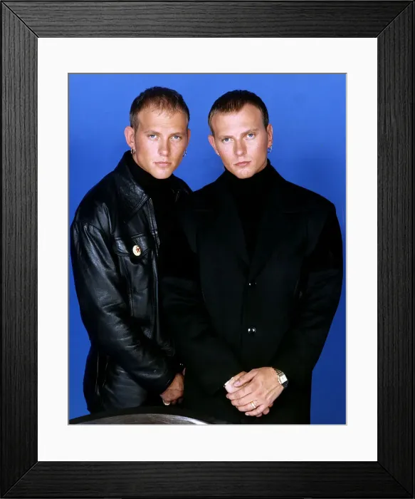 Framed Print : Bros Matt and Luke Goss Bros Pop group 1991 Framed Print : Bros Matt and Luke Goss Bros Pop group 1991