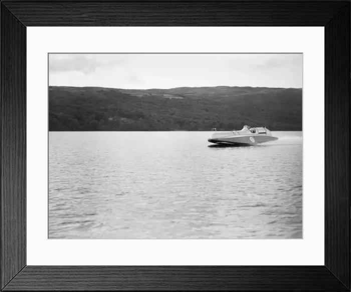 Framed Print : Speed King Malcolm Campbell seen here in Bluebird Framed Print : Speed King Malcolm Campbell seen here in Bluebird