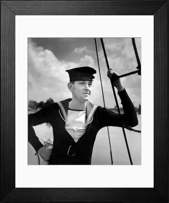 Framed Print : Sea Cadet. A study taken on board the training ship Stork