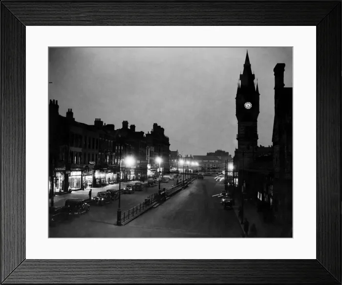 Framed Print : Britain Durhan Darlington'. High Road, the main North-South road through Darlington