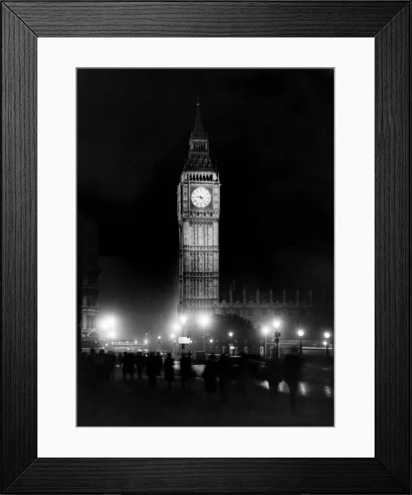 Framed Print : Big Ben circa 1936 P000050 Framed Print : Big Ben circa 1936 P000050