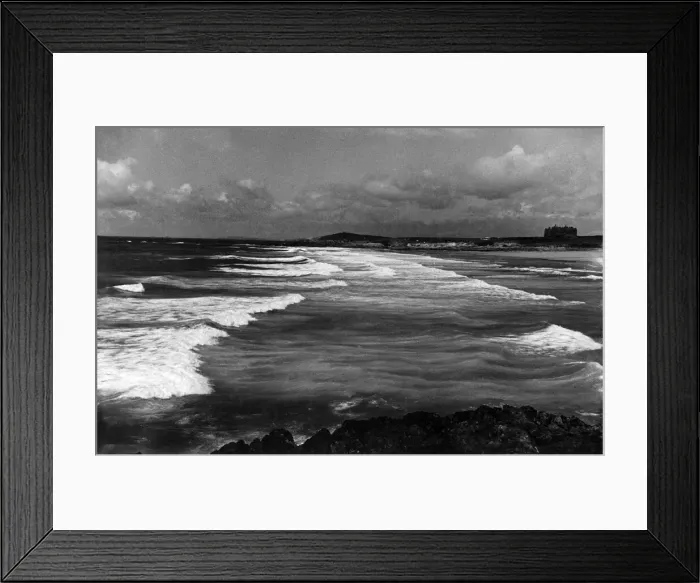 Framed Print : Rollers on Fistral Beach Newquay. August 1936 P000049 Framed Print : Rollers on Fistral Beach Newquay. August 1936 P000049