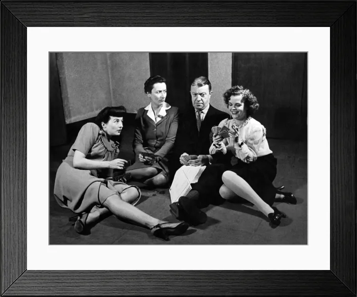 Framed Print : Tommy Handley and the girls should have been script swotting Framed Print : Tommy Handley and the girls should have been script swotting