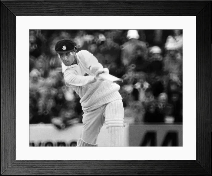 Framed Print : Mike Brearley batting. June 1977 P000175