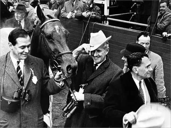 Team Spirit with its owners after the horse won the 1964 Grand national
