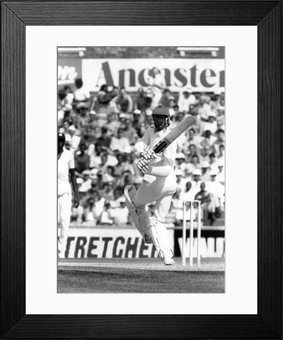 Framed Print : Neil Foster seen here in action for Englan in the test against the West Indies