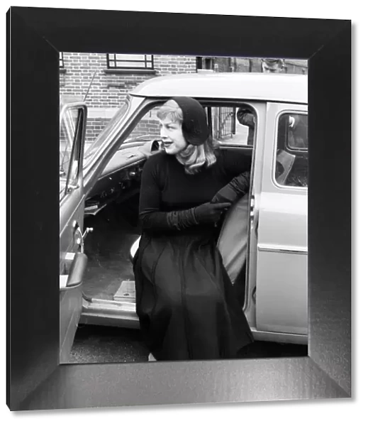 Roberta Cowell at Croydon court, four years after a sex change