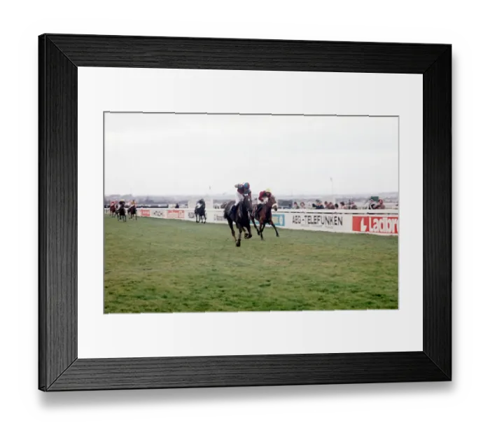 Framed Print : The Grand National Aintree March 1974 Red Rum and jockey Brian Fletcher win