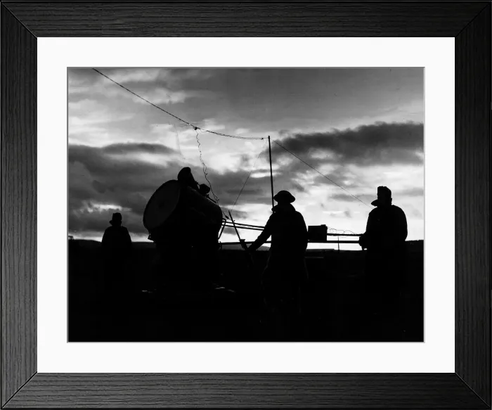 Framed Print : World War Two A searchlight crew watches the sky 1939 Framed Print : World War Two A searchlight crew watches the sky 1939
